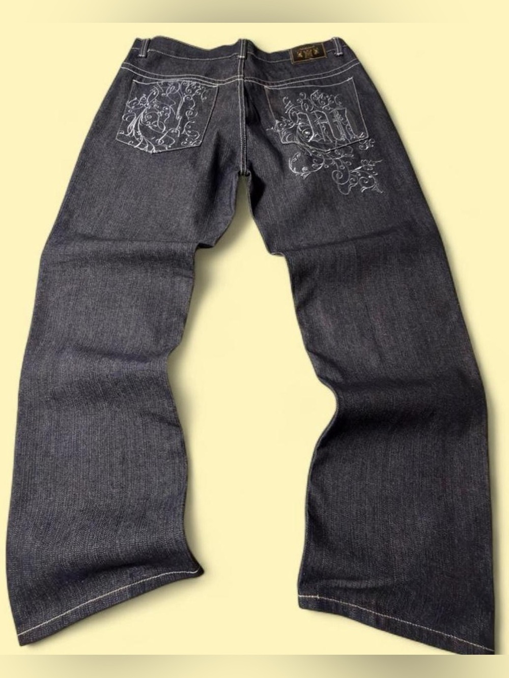 Makaveli Branded Baggy Vintage Y2K Jeans Black